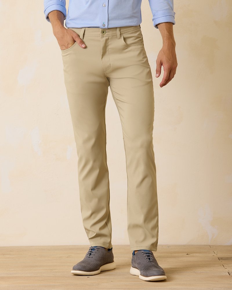 Big & Tall IslandZone® Performance 5-Pocket Pants Stone Khaki | Tommy Bahama Top Pick - Big & Tall IslandZone® Performance 5-Pocket Pants