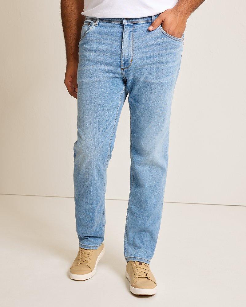 Big & Tall Indigo Palms™ Jeans Light Indigo Wash | Tommy Bahama Exclusive - Big & Tall Indigo Palms™ Jeans