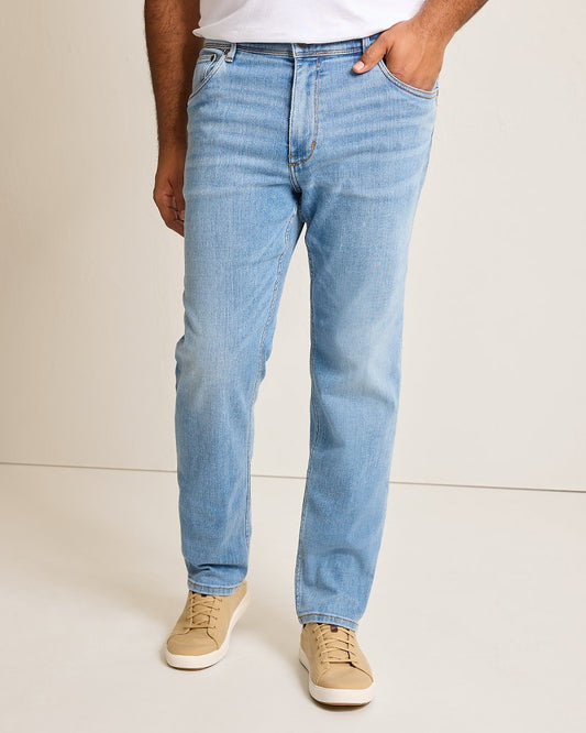 Big & Tall Indigo Palms™ Jeans Light Indigo Wash | Tommy Bahama Exclusive - Big & Tall Indigo Palms™ Jeans