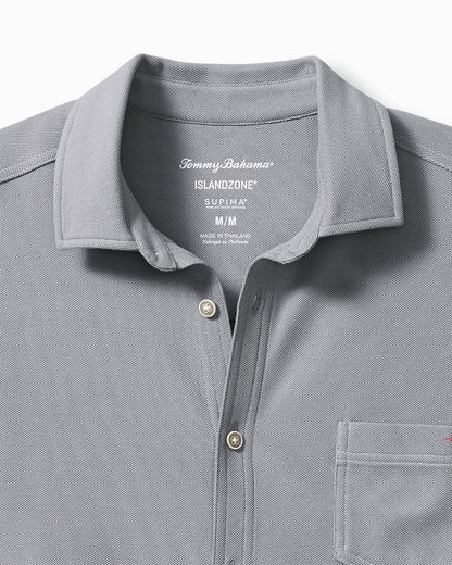 Big & Tall Emfielder IslandZone® Knit Short-Sleeve Shirt Iced Slate | Tommy Bahama Recommended - Big & Tall Emfielder IslandZone® Knit Short-Sleeve Shirt