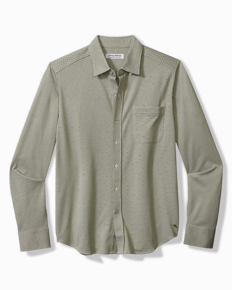 Big & Tall San Lucio Knit Stretch Shirt Dark Fern | Tommy Bahama Deals - Big & Tall San Lucio Knit Stretch Shirt