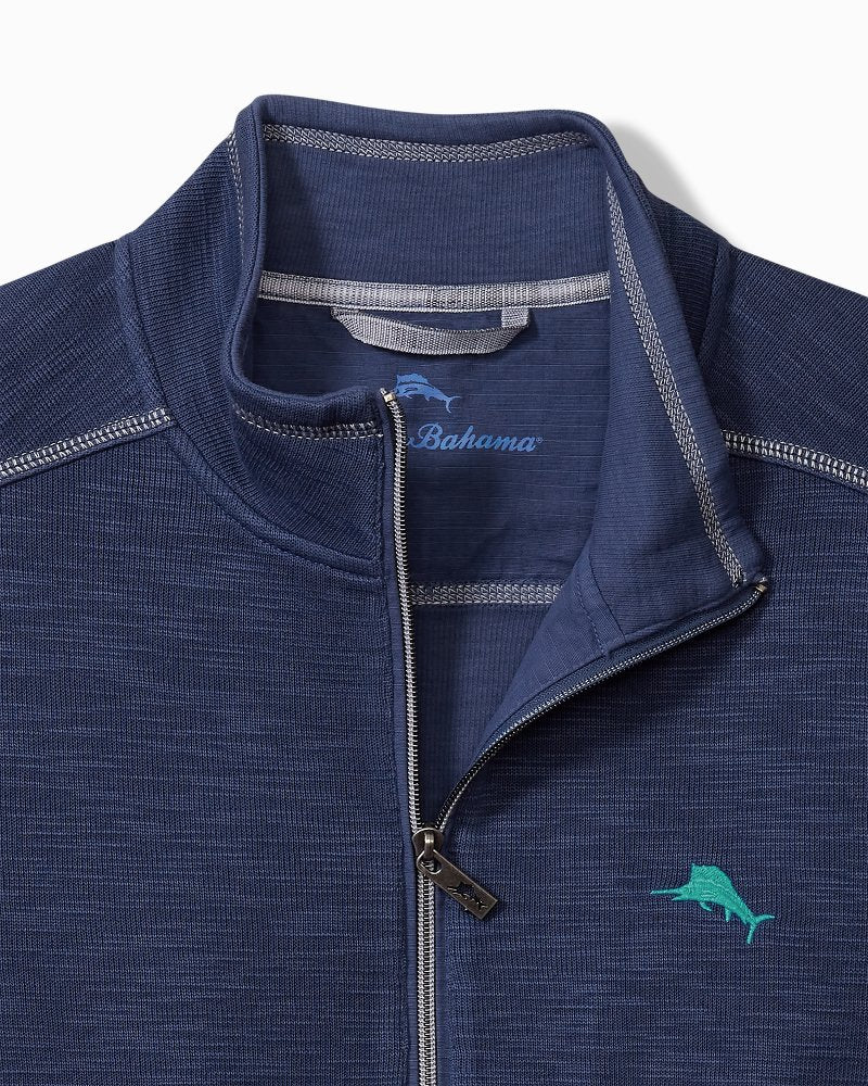 Big & Tall Tobago Bay Full-Zip Sweatshirt Island Navy | Tommy Bahama Top Pick - Big & Tall Tobago Bay Full-Zip Sweatshirt