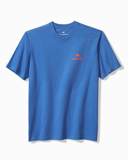 Big & Tall Rumbuddy Up There Likes Me Graphic T-Shirt Palace Blue Hthr | Tommy Bahama Signature - Big & Tall Rumbuddy Up There Likes Me Graphic T-Shirt