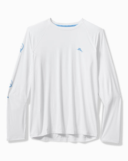 Big & Tall Chill Time Surf IslandZone® Rash Guard White | Tommy Bahama Hot Sale - Big & Tall Chill Time Surf IslandZone® Rash Guard