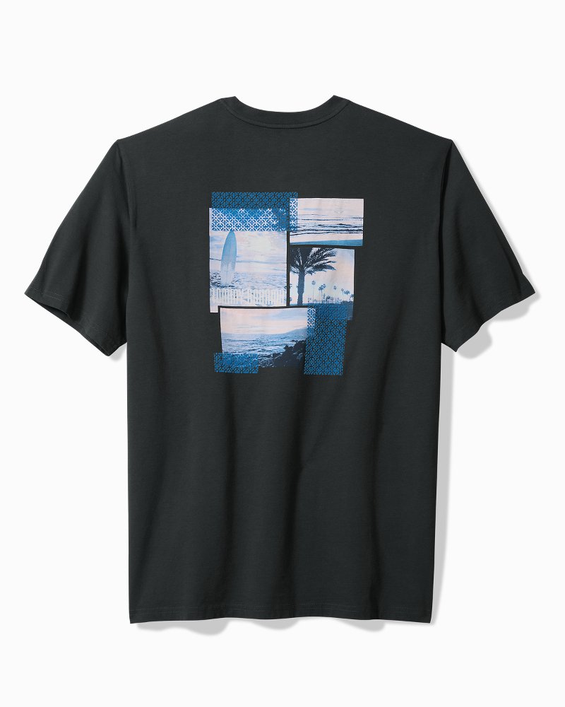 Big & Tall Board in Paradise Graphic T-Shirt Coal | Tommy Bahama Top Pick - Big & Tall Board in Paradise Graphic T-Shirt