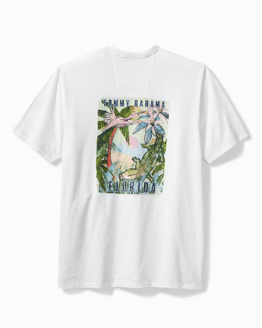 Big & Tall Later Gator Short-Sleeve Lux T-Shirt White | Tommy Bahama Customer Favorite - Big & Tall Later Gator Short-Sleeve Lux T-Shirt