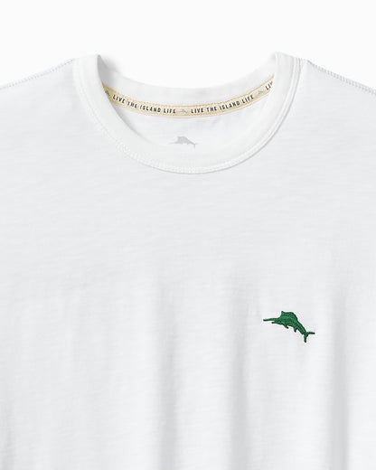 Big & Tall Later Gator Short-Sleeve Lux T-Shirt White | Tommy Bahama Customer Favorite - Big & Tall Later Gator Short-Sleeve Lux T-Shirt