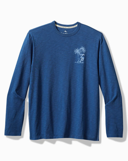 Big & Tall High Tide Hangout Long-Sleeve Lux T-Shirt Dark Blue Muse | Tommy Bahama Trusted - Big & Tall High Tide Hangout Long-Sleeve Lux T-Shirt