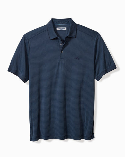 Big & Tall Bay Stripe IslandZone® Polo Ocean Deep | Tommy Bahama Discount - Big & Tall Bay Stripe IslandZone® Polo