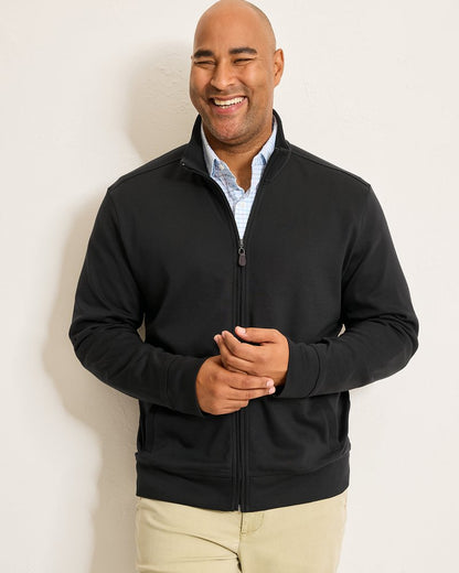 Big & Tall Martinique Full-Zip Jacket Black | Tommy Bahama Signature - Big & Tall Martinique Full-Zip Jacket