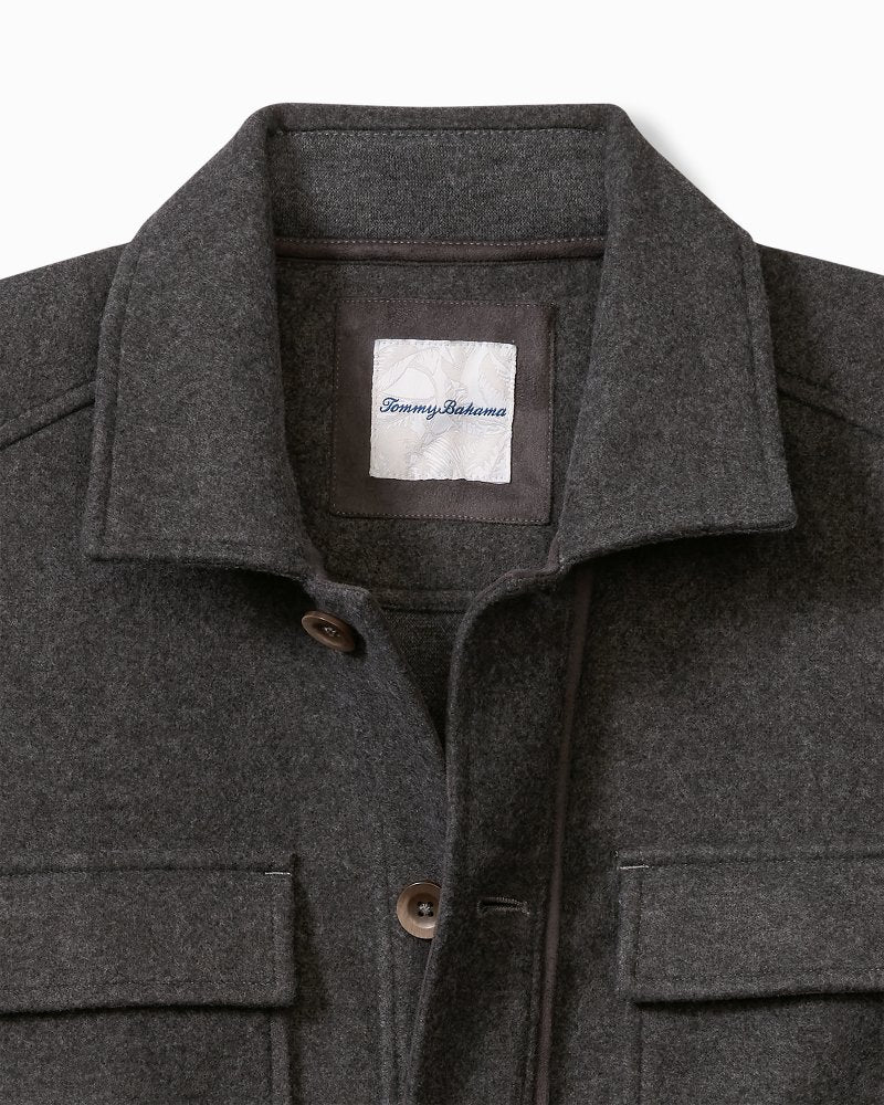 Big & Tall Silver Lake CPO Shirt Jacket Coal | Tommy Bahama Deals - Big & Tall Silver Lake CPO Shirt Jacket