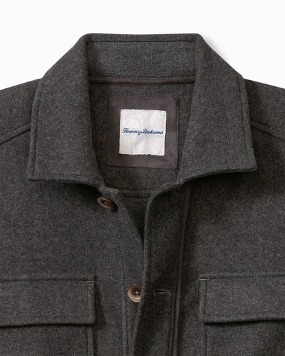 Big & Tall Silver Lake CPO Shirt Jacket Coal | Tommy Bahama Deals - Big & Tall Silver Lake CPO Shirt Jacket
