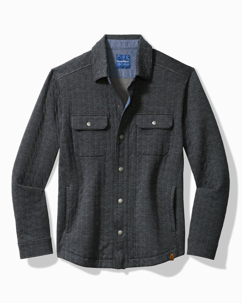 Big & Tall Cobble Hill CPO Shirt Jacket Ash Grey | Tommy Bahama Best Seller - Big & Tall Cobble Hill CPO Shirt Jacket
