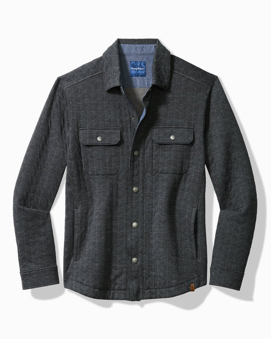 Big & Tall Cobble Hill CPO Shirt Jacket Ash Grey | Tommy Bahama Best Seller - Big & Tall Cobble Hill CPO Shirt Jacket