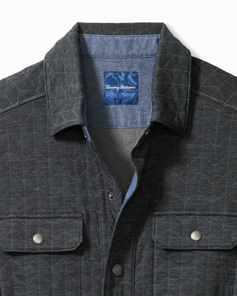 Big & Tall Cobble Hill CPO Shirt Jacket Ash Grey | Tommy Bahama Best Seller - Big & Tall Cobble Hill CPO Shirt Jacket