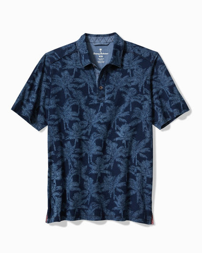 Big & Tall Palm Impressions Polo Indigo | Tommy Bahama Trending - Big & Tall Palm Impressions Polo