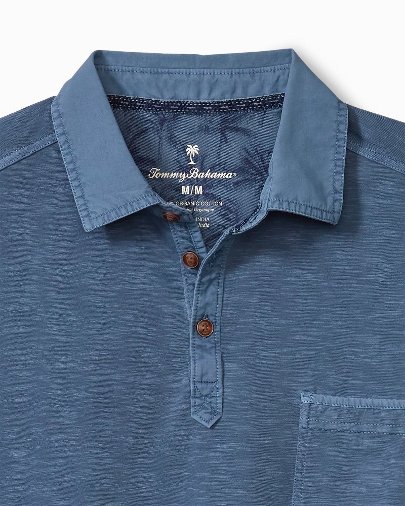 Big & Tall Condesa Canyon Polo Dockside Blue | Tommy Bahama Deals - Big & Tall Condesa Canyon Polo
