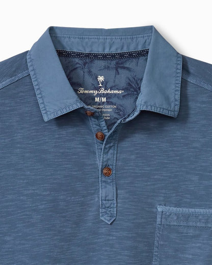 Big & Tall Condesa Canyon Polo Dockside Blue | Tommy Bahama Deals - Big & Tall Condesa Canyon Polo