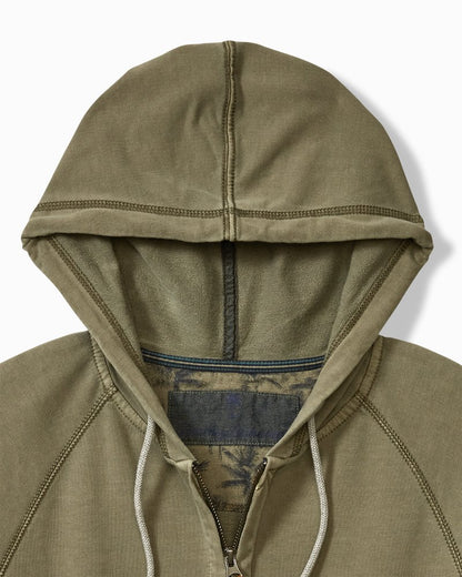Big & Tall Ben & Terry Full-Zip Sweatshirt Tea Leaf | Tommy Bahama Best Price - Big & Tall Ben & Terry Full-Zip Sweatshirt