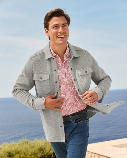 Big & Tall Trinidad CPO Shirt Jacket Smoke Grey | Tommy Bahama Special Offer - Big & Tall Trinidad CPO Shirt Jacket