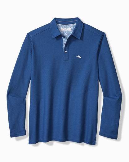 Big & Tall Seaside Soiree Five O'Clock IslandZone® Polo Monaco Blue | Tommy Bahama Trending - Big & Tall Seaside Soiree Five O'Clock IslandZone® Polo