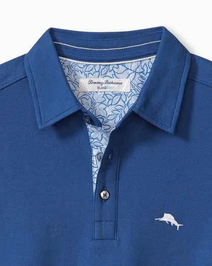Big & Tall Seaside Soiree Five O'Clock IslandZone® Polo Monaco Blue | Tommy Bahama Trending - Big & Tall Seaside Soiree Five O'Clock IslandZone® Polo