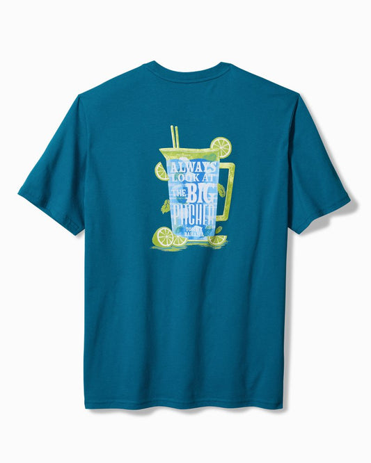 Big & Tall Always Look at the Big Pitcher Graphic T-Shirt Blue Allure | Tommy Bahama Special Offer - Big & Tall Always Look at the Big Pitcher Graphic T-Shirt