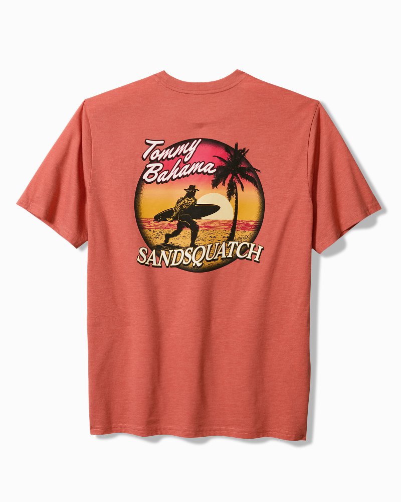 Big & Tall Sandsquatch Pocket T-Shirt Red Ginger Heather | Tommy Bahama Featured - Big & Tall Sandsquatch Pocket T-Shirt