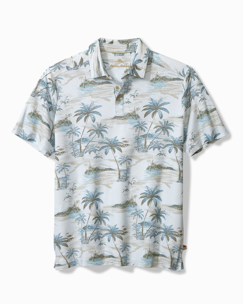 Big & Tall Oceanic Oasis IslandZone® Polo Sterling Blue | Tommy Bahama Everyday - Big & Tall Oceanic Oasis IslandZone® Polo