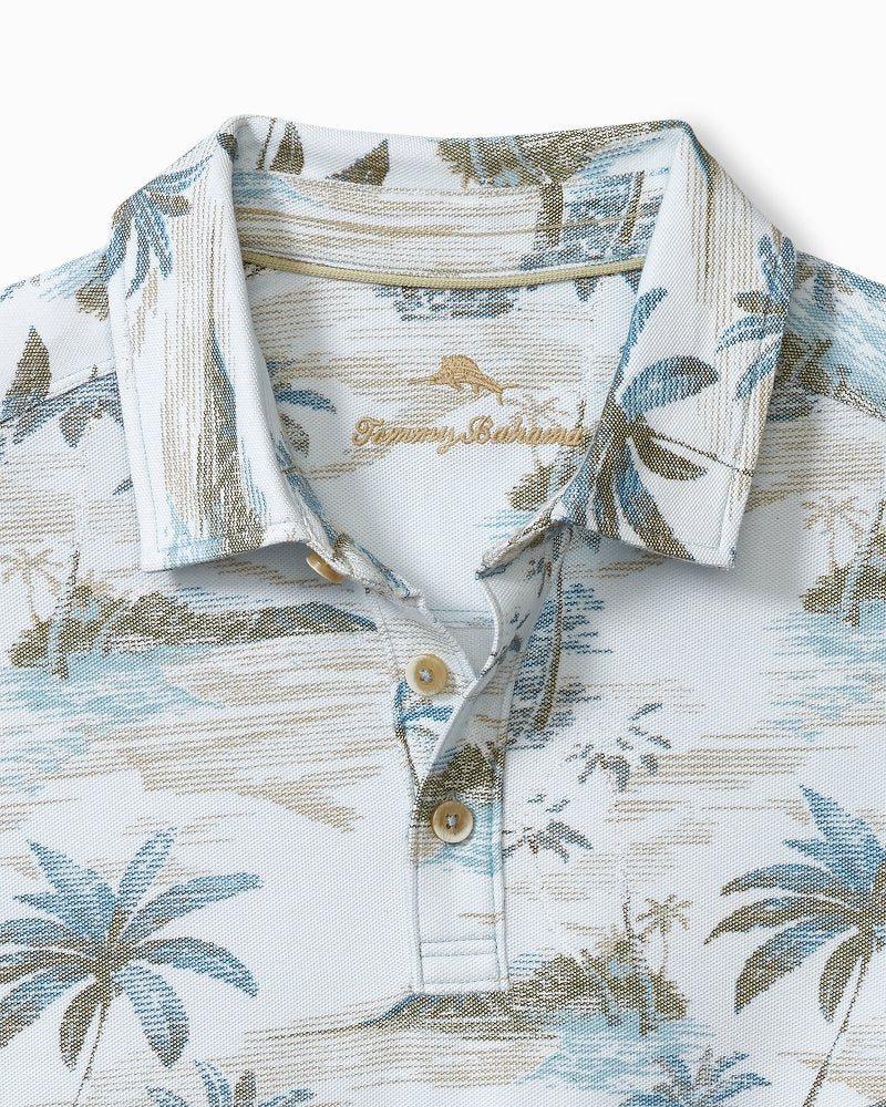 Big & Tall Oceanic Oasis IslandZone® Polo Sterling Blue | Tommy Bahama Everyday - Big & Tall Oceanic Oasis IslandZone® Polo