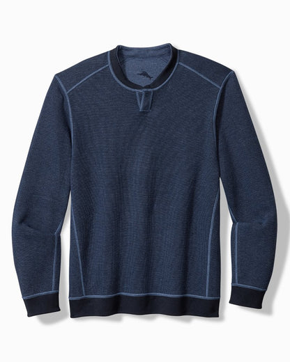 Big & Tall Flip Coast Reversible Abaco Sweatshirt Blue Note Heather | Tommy Bahama Discount - Big & Tall Flip Coast Reversible Abaco Sweatshirt