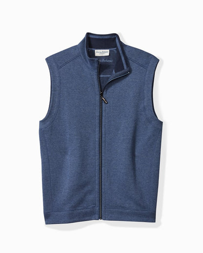 Big & Tall Flip Coast Reversible Vest Blue Note Heather | Tommy Bahama Top Pick - Big & Tall Flip Coast Reversible Vest