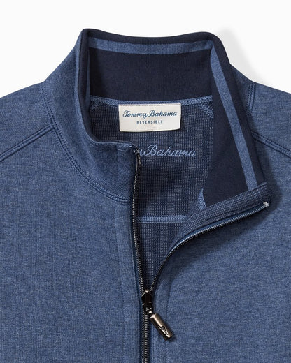 Big & Tall Flip Coast Reversible Vest Blue Note Heather | Tommy Bahama Top Pick - Big & Tall Flip Coast Reversible Vest