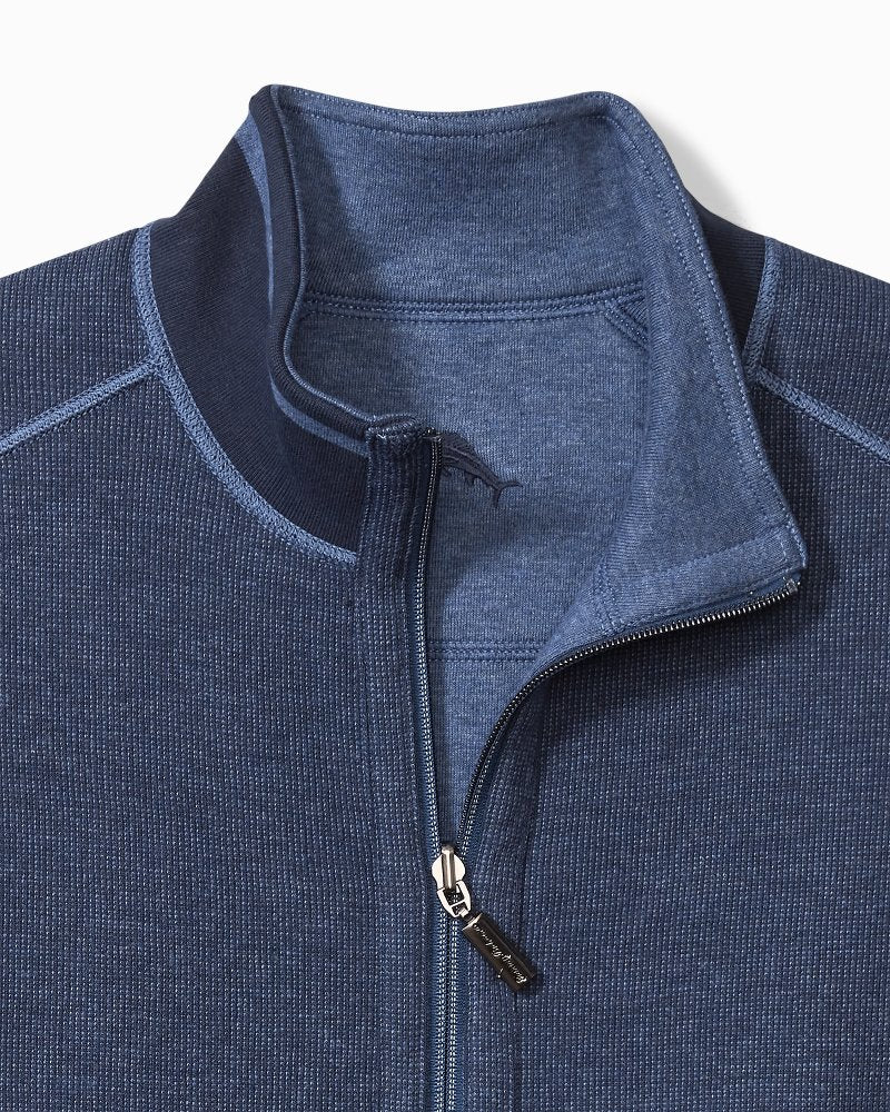 Big & Tall Flip Coast Reversible Vest Blue Note Heather | Tommy Bahama Top Pick - Big & Tall Flip Coast Reversible Vest
