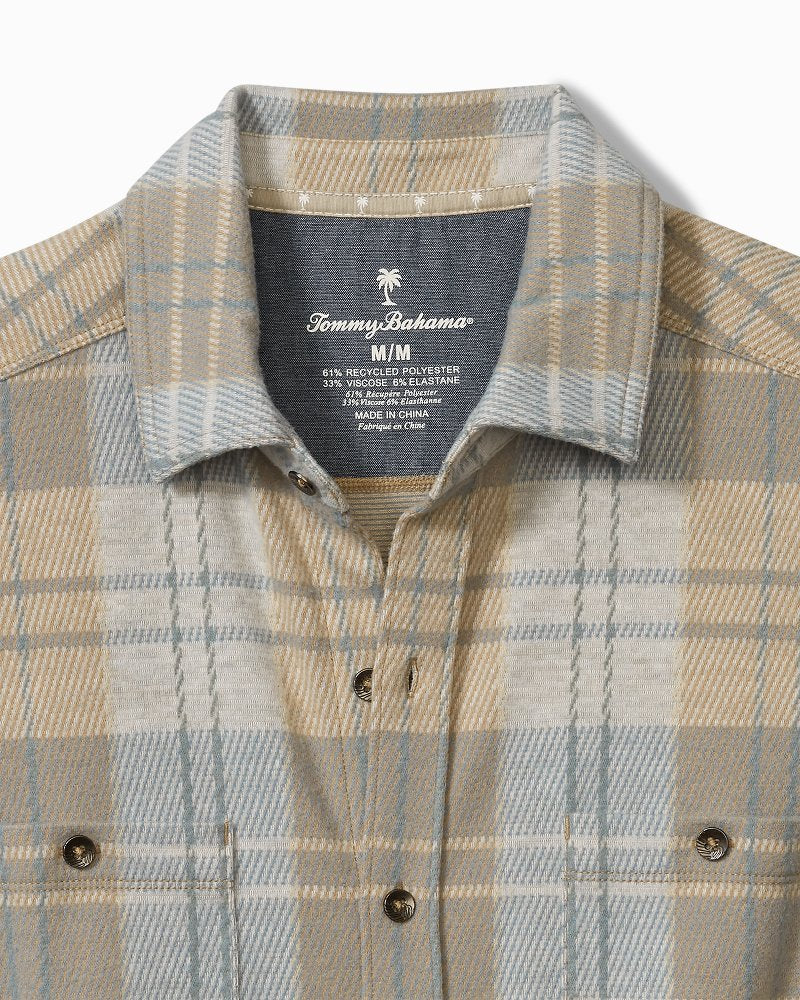 Big & Tall Fireside Modesto Stretch Flannel Shirt Wind's Breath | Tommy Bahama Discount - Big & Tall Fireside Modesto Stretch Flannel Shirt