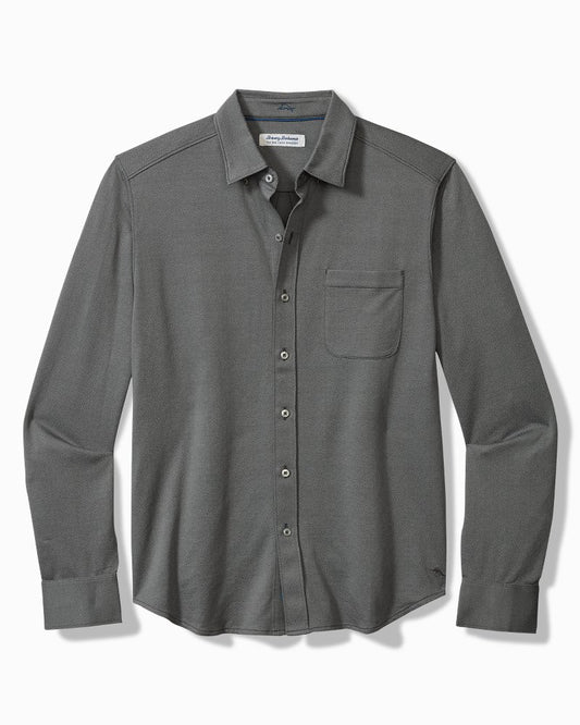 Big & Tall San Lucio Diamond Isles Knit Stretch Shirt Turbulence | Tommy Bahama Premium - Big & Tall San Lucio Diamond Isles Knit Stretch Shirt