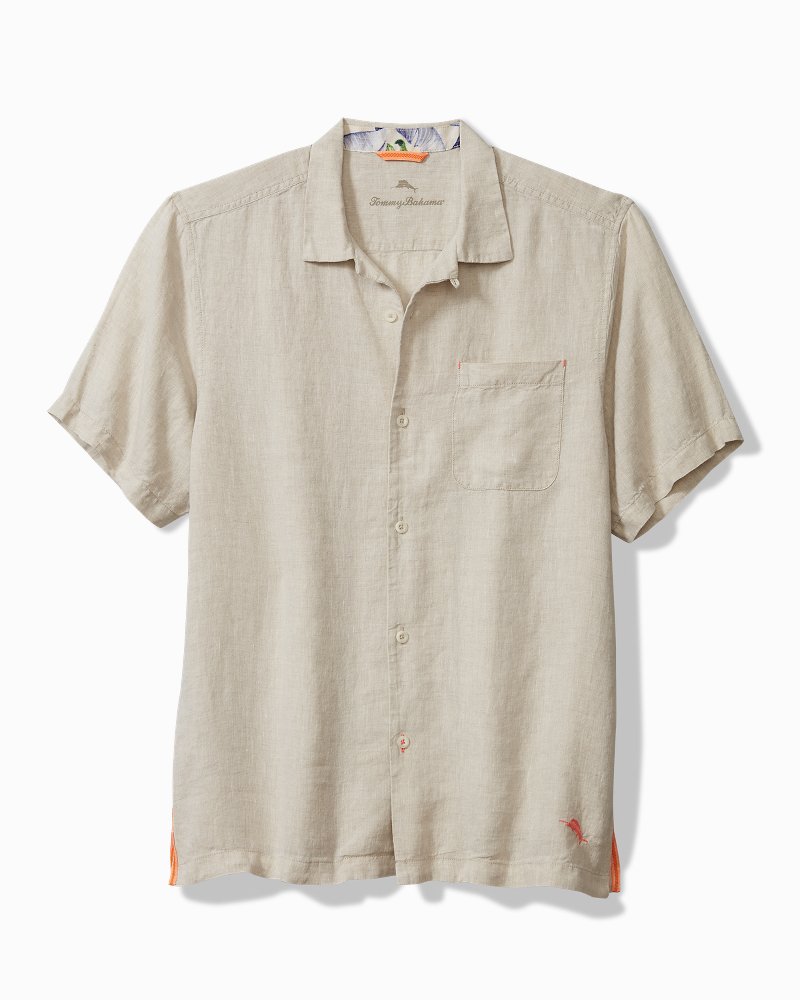 Big & Tall Sea Glass Camp Shirt Natural | Tommy Bahama Deals - Big & Tall Sea Glass Camp Shirt