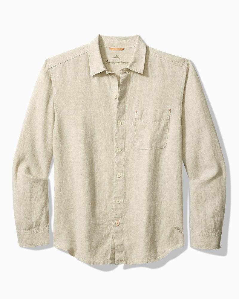 Big & Tall Sea Glass Breezer Linen Shirt Natural | Tommy Bahama Featured - Big & Tall Sea Glass Breezer Linen Shirt