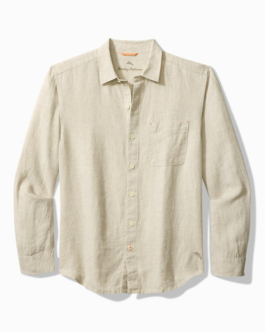 Big & Tall Sea Glass Breezer Linen Shirt Natural | Tommy Bahama Featured - Big & Tall Sea Glass Breezer Linen Shirt