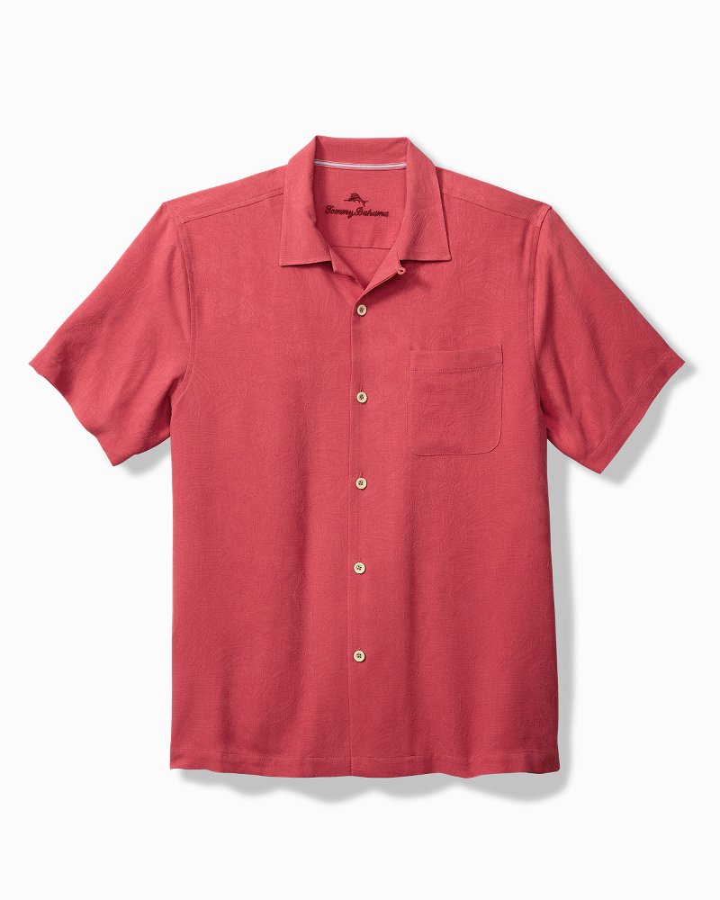 Big & Tall Tropic Isles Silk Camp Shirt New Red Sail | Tommy Bahama Discount - Big & Tall Tropic Isles Silk Camp Shirt