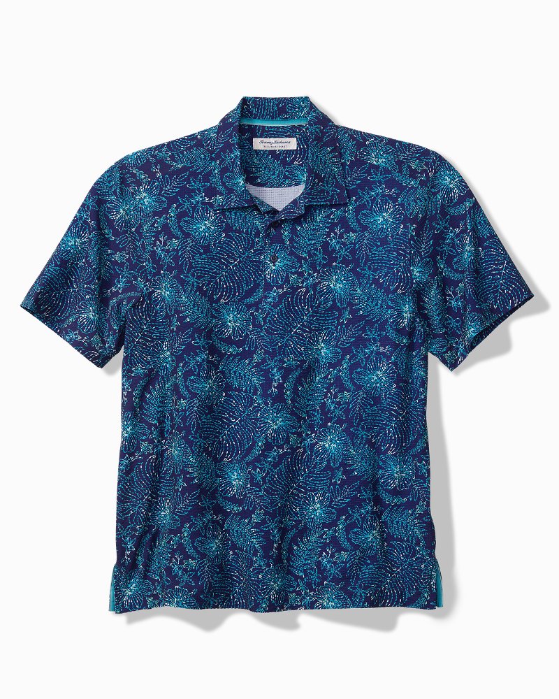 Big & Tall Bahama Coast Azul Burst IslandZone® Polo Bering Blue | Tommy Bahama Deals - Big & Tall Bahama Coast Azul Burst IslandZone® Polo