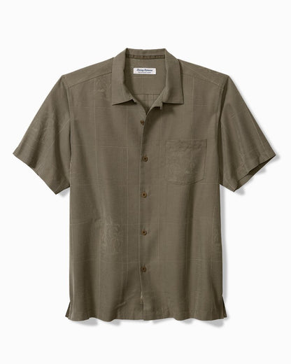 Big & Tall Coconut Point Palm Isle IslandZone® Camp Shirt Desert Island Green | Tommy Bahama Value - Big & Tall Coconut Point Palm Isle IslandZone® Camp Shirt