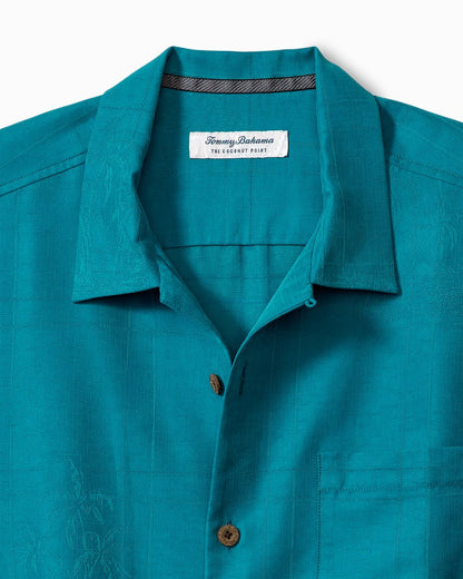 Big & Tall Coconut Point Palm Isle IslandZone® Camp Shirt Academy | Tommy Bahama Quality - Big & Tall Coconut Point Palm Isle IslandZone® Camp Shirt