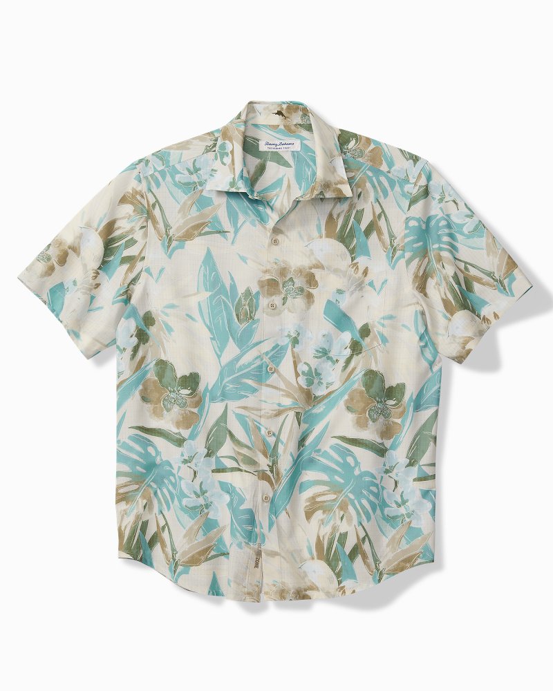 Big & Tall Bahama Coast Jungle Haven IslandZone® Shirt Warm Mist | Tommy Bahama Exclusive - Big & Tall Bahama Coast Jungle Haven IslandZone® Shirt