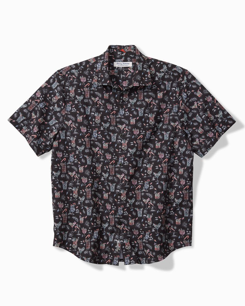 Big & Tall Bahama Coast Boozy Nights IslandZone® Shirt Night Cap | Tommy Bahama Quality - Big & Tall Bahama Coast Boozy Nights IslandZone® Shirt