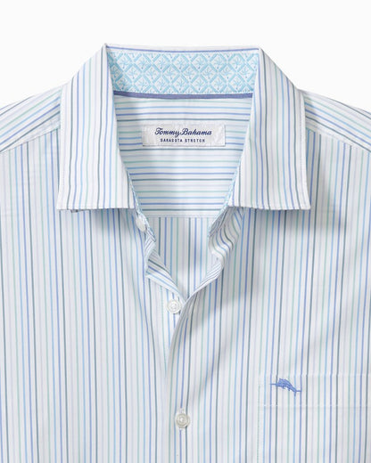 Big & Tall Sarasota Stretch Marina Stripe IslandZone® Shirt Seven Seas | Tommy Bahama Hot Sale - Big & Tall Sarasota Stretch Marina Stripe IslandZone® Shirt