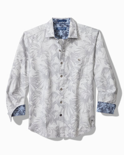 Big & Tall Canyon Beach Durango Palms Stretch Flannel Shirt Micro Chip | Tommy Bahama Latest - Big & Tall Canyon Beach Durango Palms Stretch Flannel Shirt