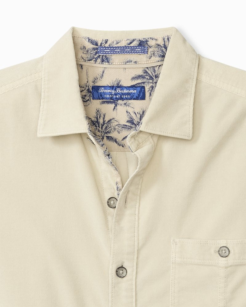 Big & Tall Coastline Cord Stretch Sun Fade Shirt Warm Mist | Tommy Bahama Exclusive - Big & Tall Coastline Cord Stretch Sun Fade Shirt