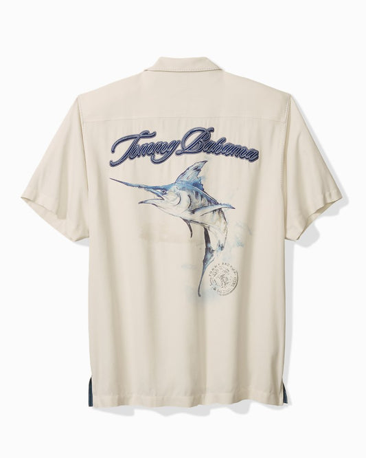 Big & Tall Marlin Paradise Silk Camp Shirt Continental | Tommy Bahama Best Seller - Big & Tall Marlin Paradise Silk Camp Shirt