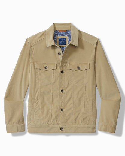 Big & Tall Canyon Cord Trucker Jacket Stone Khaki | Tommy Bahama Special Offer - Big & Tall Canyon Cord Trucker Jacket